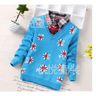 Áo len dày cổ sơ mi size nhỡ