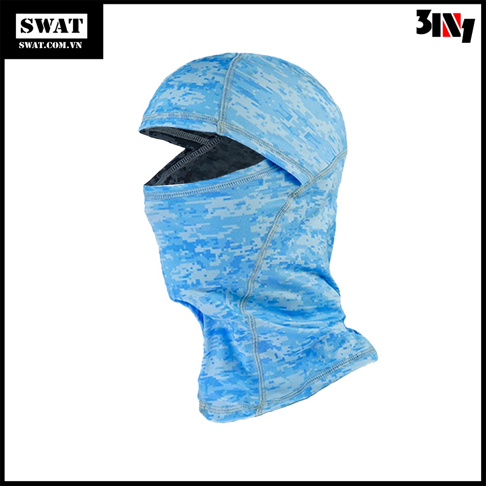 Khẩu trang trùm đầu SWAT 3in1 mẫu camo xanh dương - khẩu trang thời trang