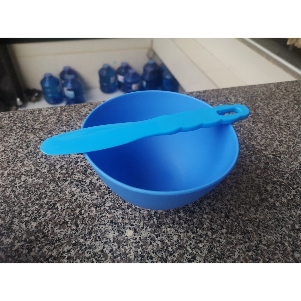 Chén/ Bát cao su siêu dẻo tặng kèm bay trộn đủ size trộn bột thạch cao