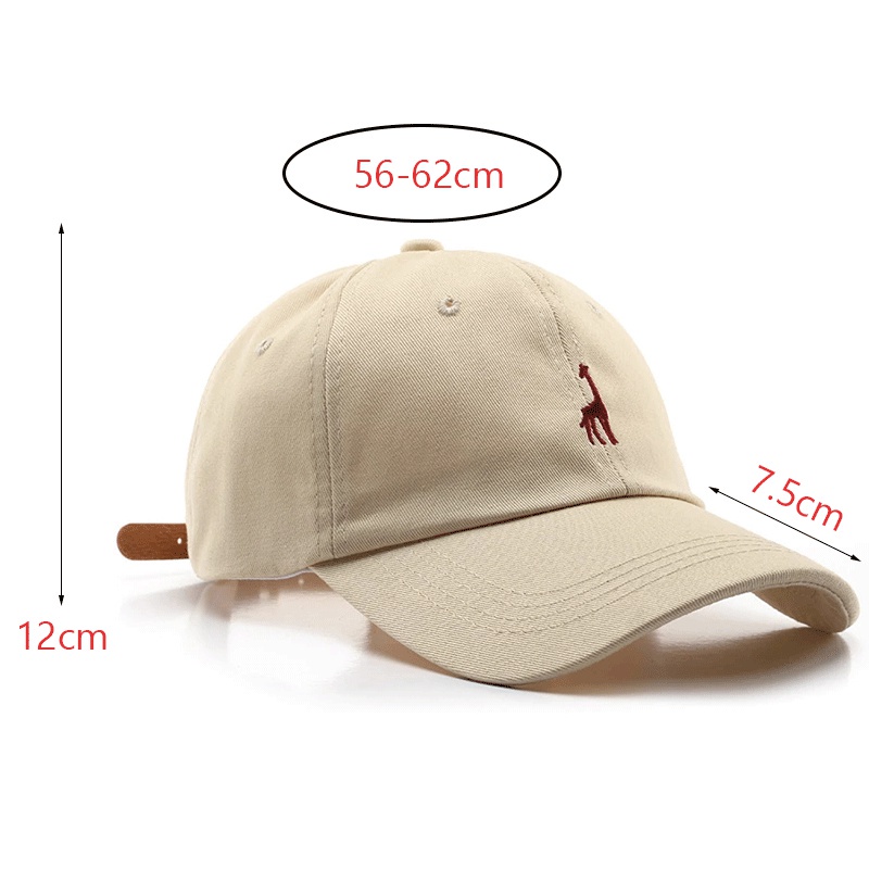 Mũ lưỡi trai cotton thêu hình động vật đáng yêu thời trang mùa hè cho nam và nữ