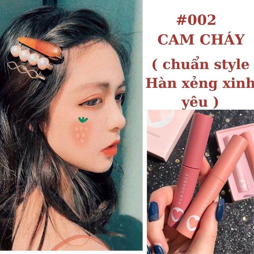 Son kem lì herorange tint chính hãng nội địa trung son dưỡng lên màu lâu trôi inuka.store.