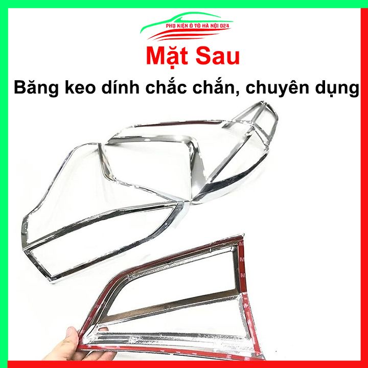 Ốp viền đèn pha hậu mạ crom Xpander 2018-2021 chống trầy trang trí bảo vệ xe