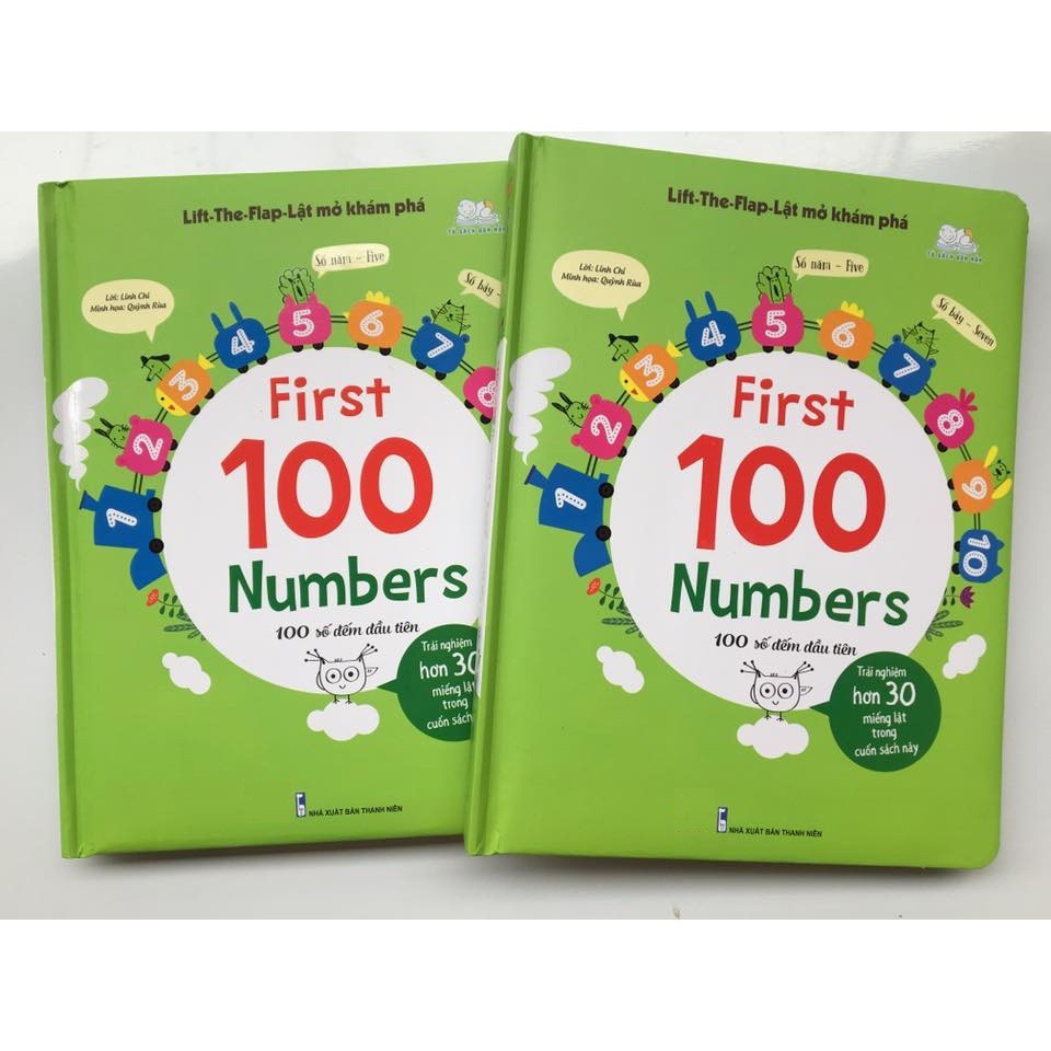 Sách - Lift the flap - First 100 Numbers - 100 số đếm đầu tiên