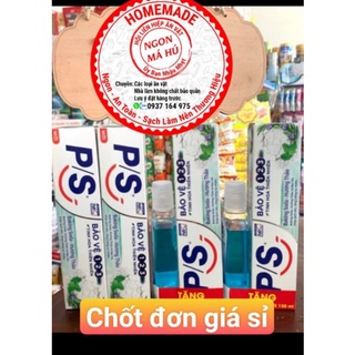Kem Đánh Răng P/S Bảo Vệ 123 Baki g Soda-Hương Thảo 180g tặng nước súc miệng 500ml