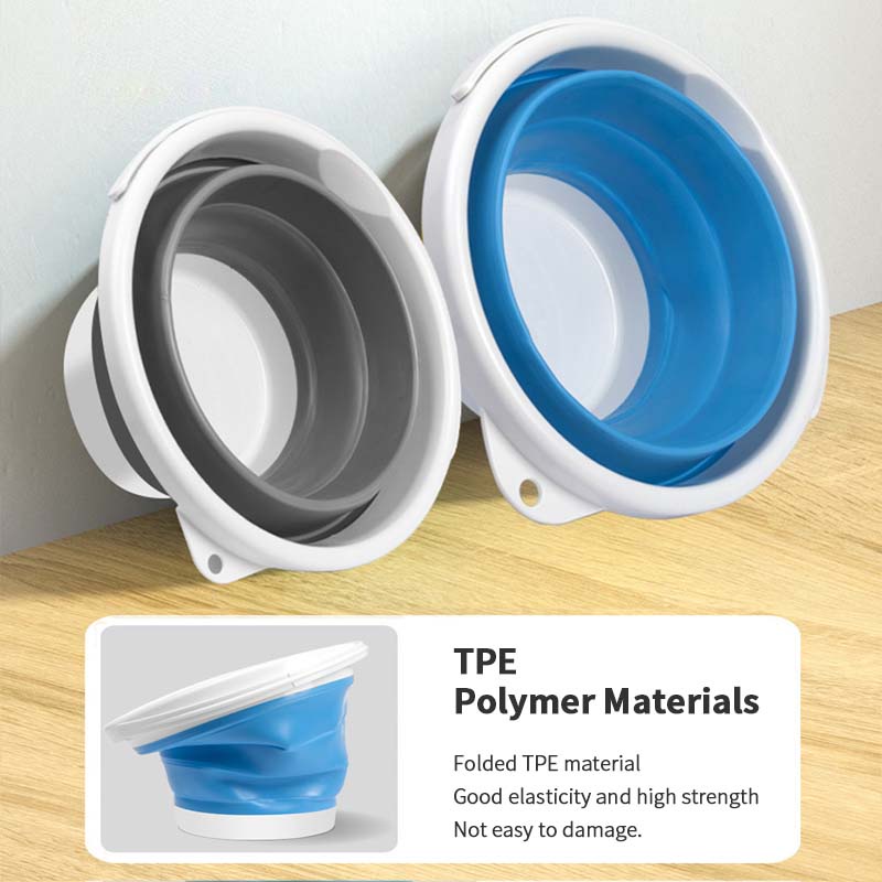 Xô đựng nước SEAMETAL rửa xe hơi bằng silicone 5L gấp gọn lại được tiện lợi