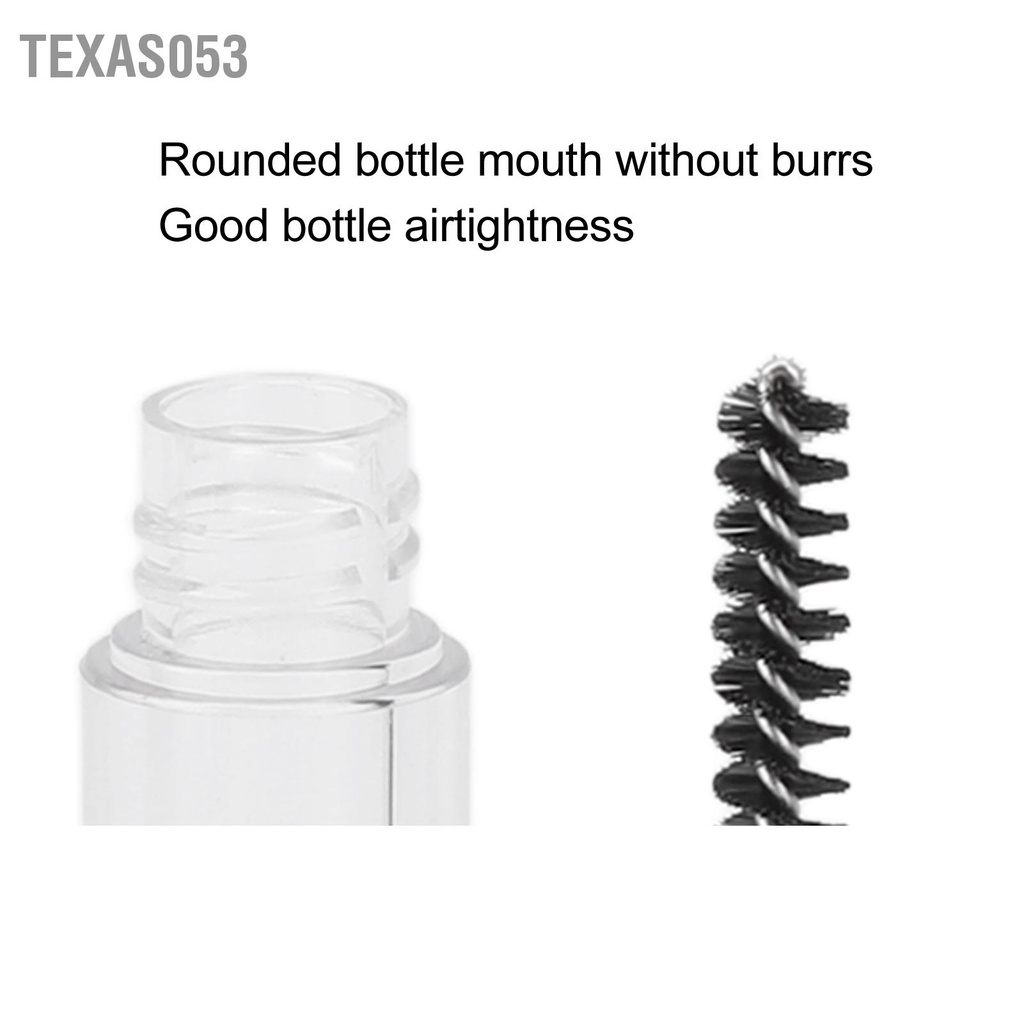 Texas053 10 cái Ống Mascara rỗng có thể Refillable Eyelash Cream Container với Wand for Cosmetics 1.5ml