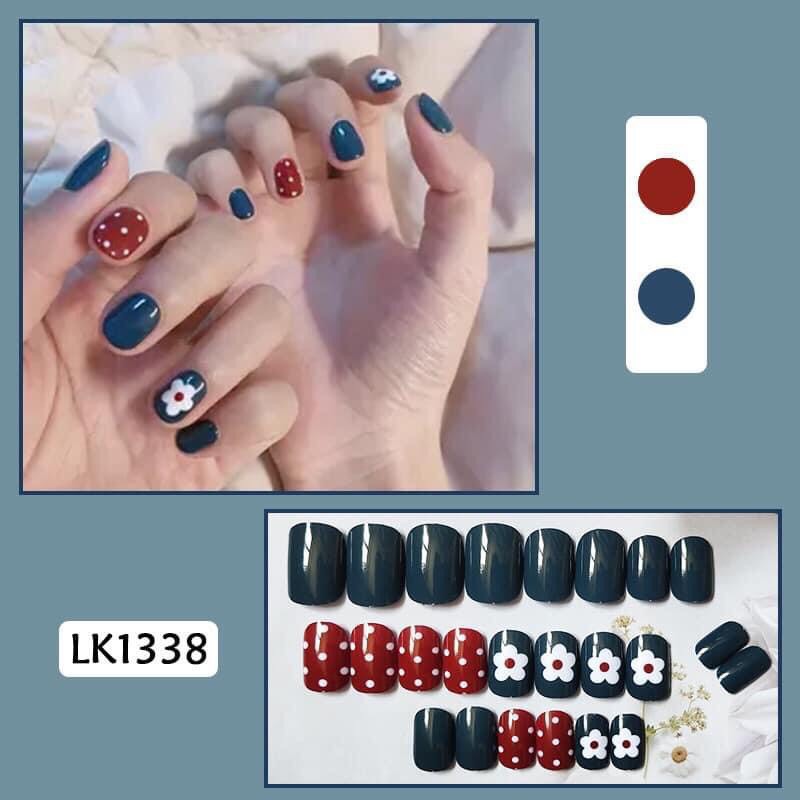 Set 24 móng giả nailbox bò sữa hot hit 2021 cực dễ thương - MiuSua