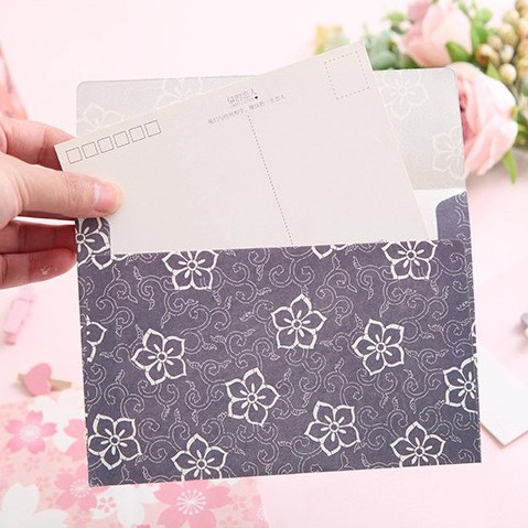 Bộ 3 phong bì giấy họa tiết Vintage (PB07)