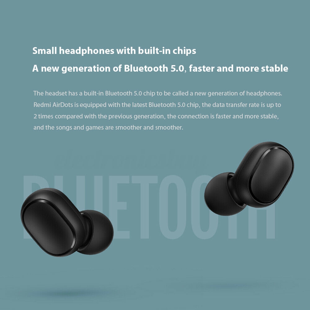 Ele♥ Original Xiaomi Redmi AirDots Wireless Active Earbuds Headset TWS bluetooth 5.0 Earphone