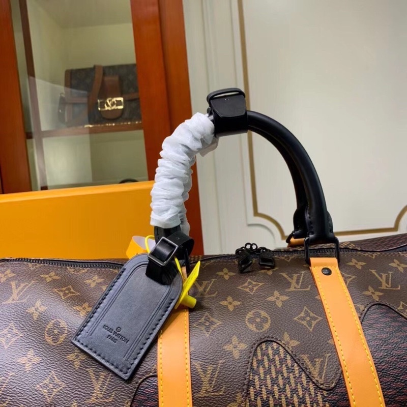 Túi du lịch Lv trống sc chất da thật sz 45