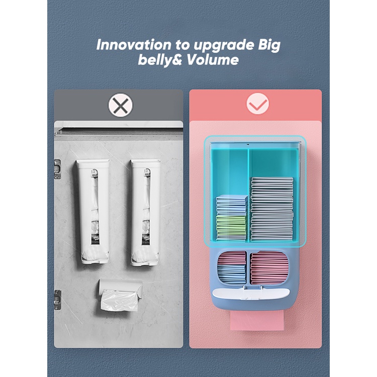 Hộp Nhựa Đựng Túi Rác Gắn Tường Thân Thiện Với Môi Trường