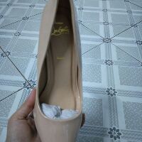 Cao gót Calla đế đỏ màu nude da 7p