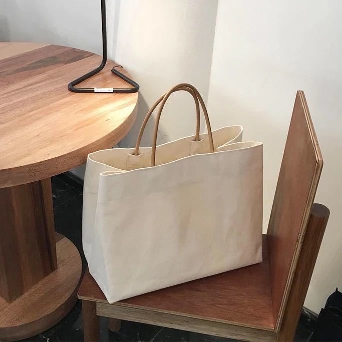 Túi Xách Canvas Màu Sắc Đơn Giản Sức Chứa Lớn Phong Cách Retro Hàn Quốc Cho Nữ