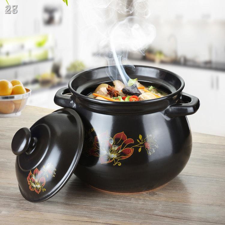 ✢28Nồi hầm siêu lớn dung tích 9500ML-1700ML nhiệt độ cao ngọn lửa mở trực tiếp nấu súp bằng sứ