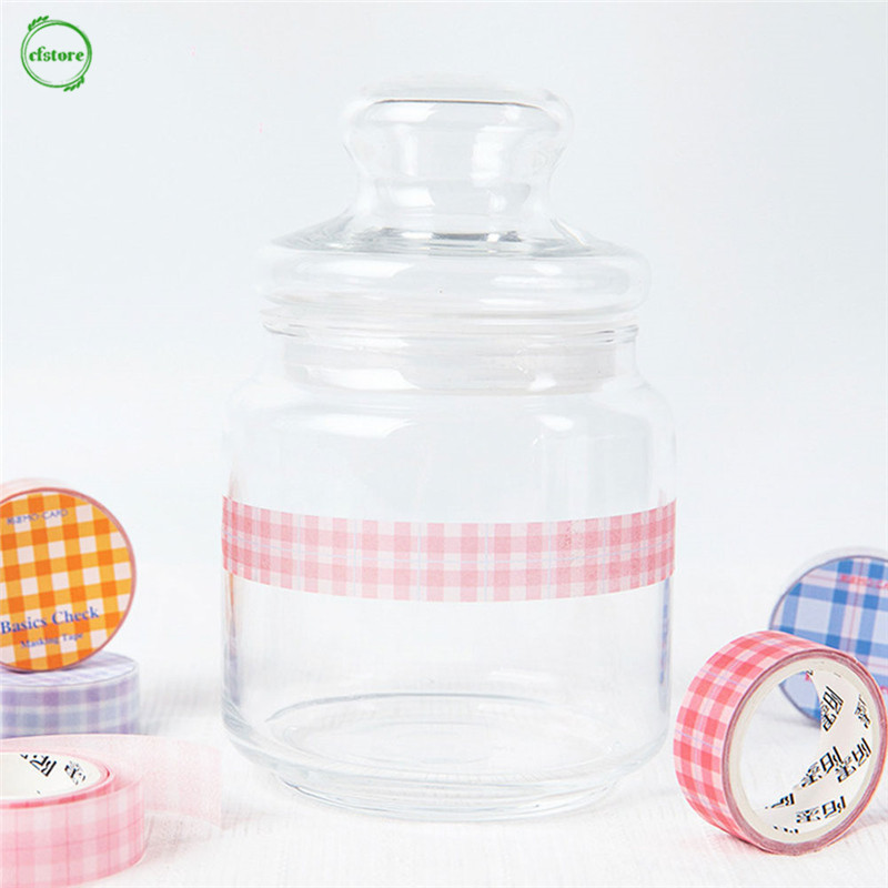 Băng Dính Washi Tape 15mm Trang Trí Đa Năng