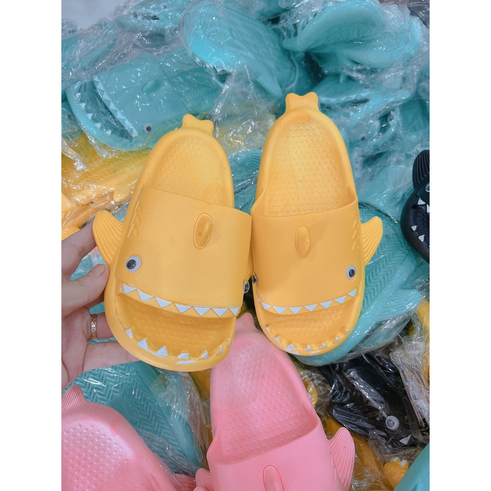 Dép bánh mì nữ, dép cá mập nhiều màu  đế độn siêu nhẹ chất liệu EVA size kép 36-41