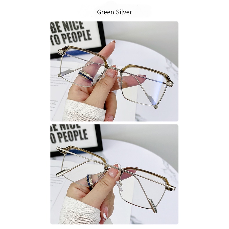 Kính Mát Gọng Kim Loại Chống Bức Xạ Thời Trang Cho Nam Nữ