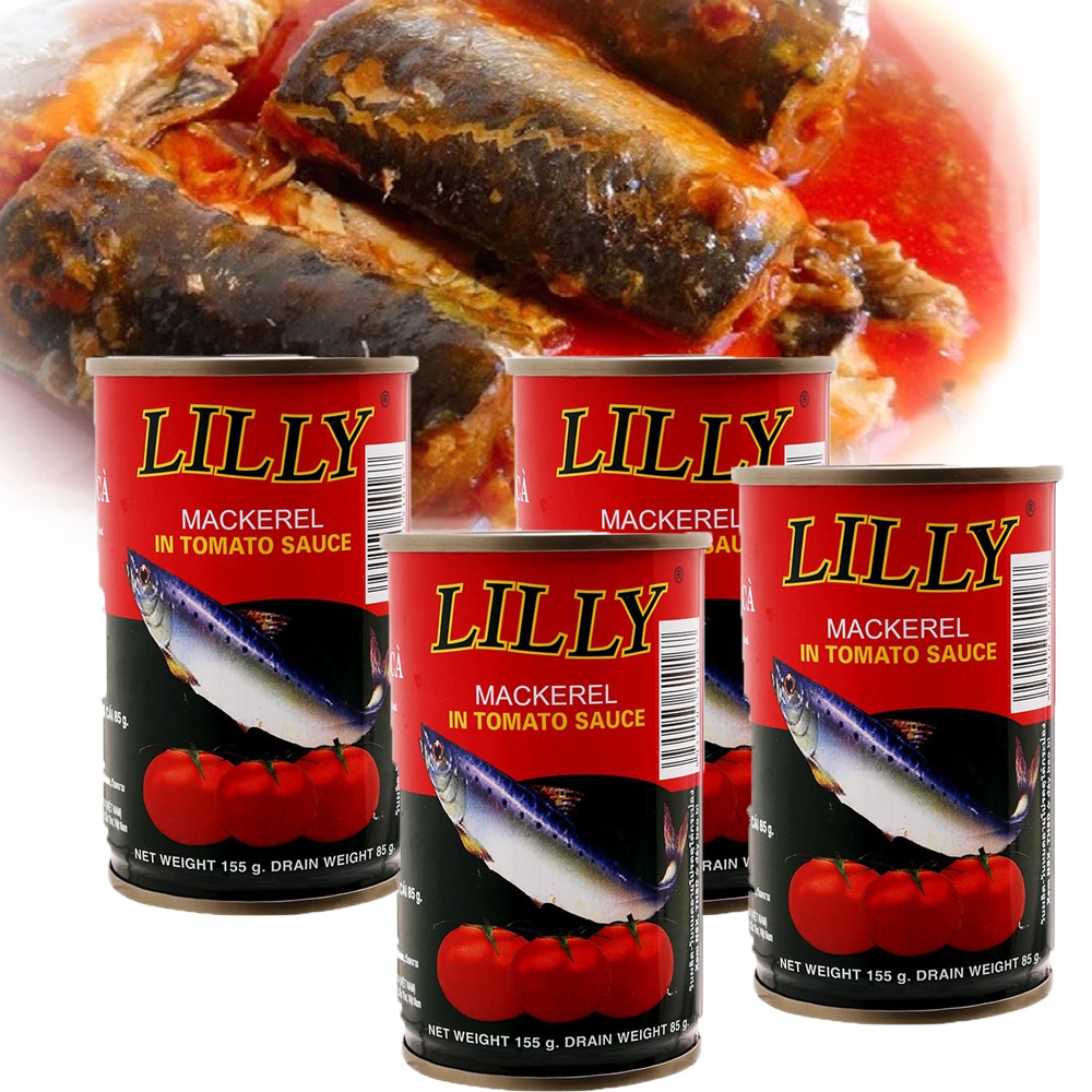 Combo 4 Cá nục sốt cà Lilly 155g (Date 2026)
