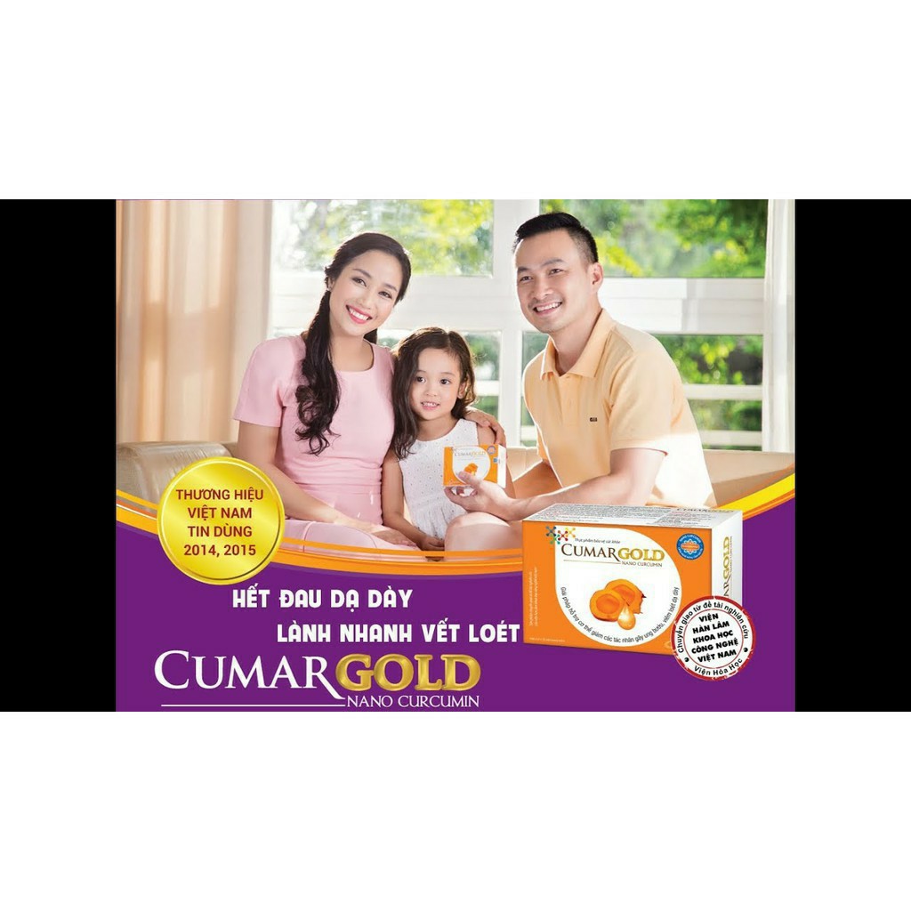 Cumargold - Hỗ Trợ Điều Trị Viêm Loét Dạ Dày Hộp 30 Viên