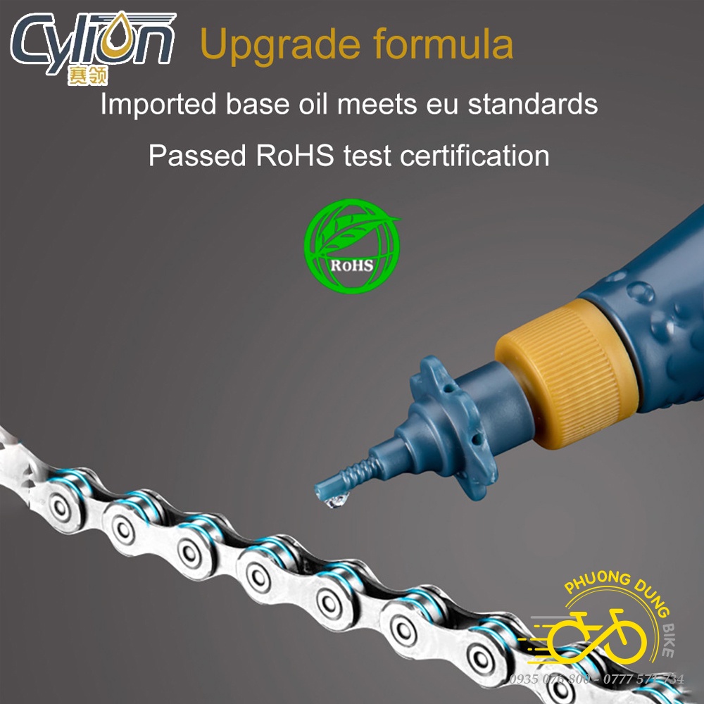 Dầu nhớt tra sên xích líp xe đạp CYLION CHAIN LUBE 60ml - Hàng chính Hãng