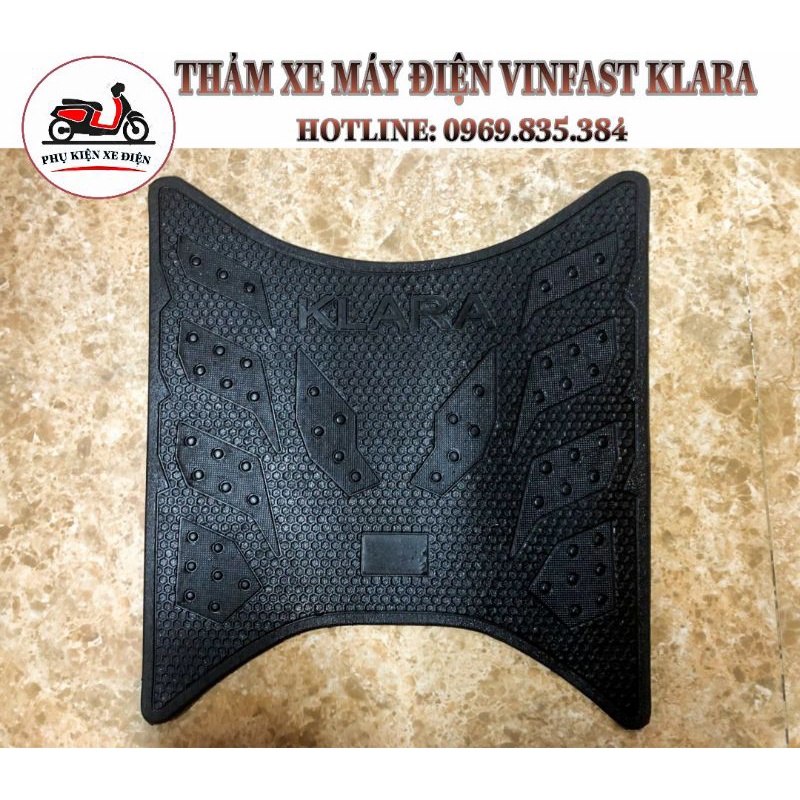 Thảm xe máy điện VinFast KLARA A2, KLARA A1, KLARA S| Thiết kế Cao su chống trầy xước cho sàn