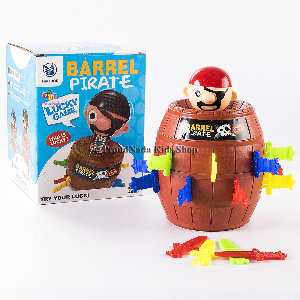 ProudNada Đồ chơi PIRATE Cắm Đồ chơi HAIZHOU BARREL LUCKY TRÒ CHƠI NO.HZ-013