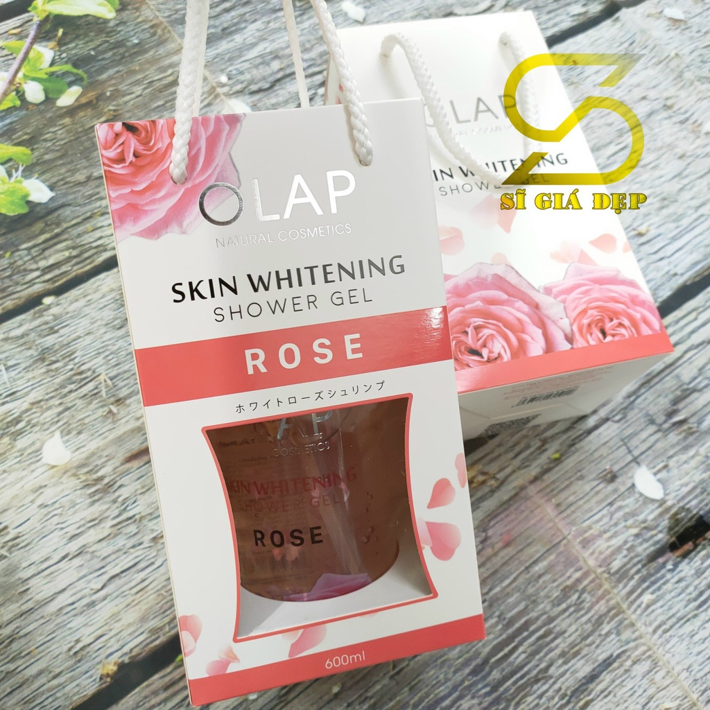 Sữa tắm Olap hương nước hoa-Skin Whitening Shower Gel trắng sáng dưỡng da toàn thân[Chính Hãng]