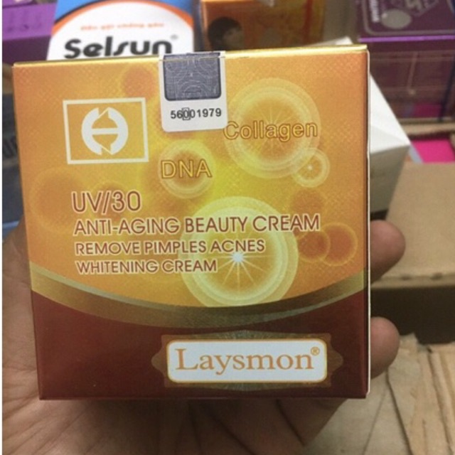 Kem Laysmon trắng da chống lão hoá UV30