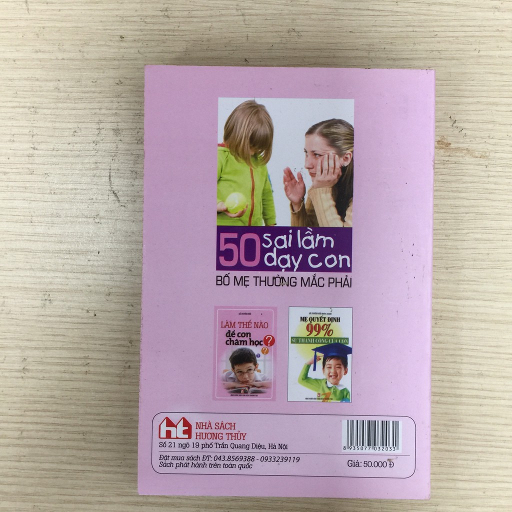 Sách - 50 sai lầm dạy con bố mẹ thường mắc phải