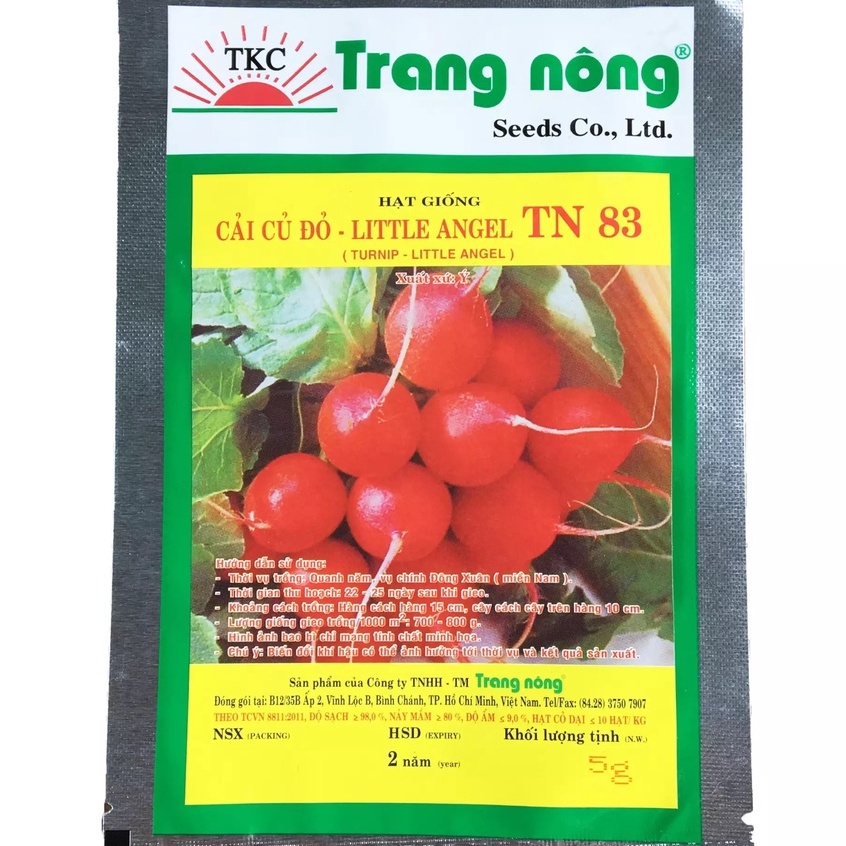 Củ Cải Đỏ Nhập Khẩu Ý - Hạt Giống Củ Cải Đường (5g)