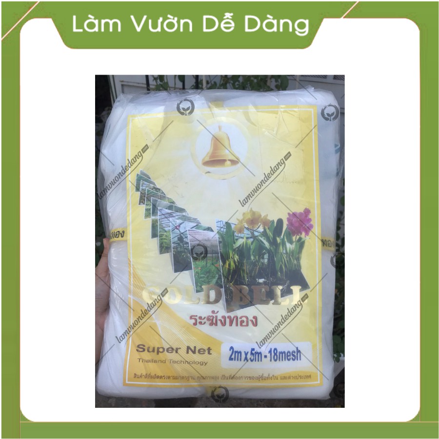 LƯỚI CHẮN CÔN TRÙNG (18mesh) - Cản phá côn trùng , bảo vệ cây .