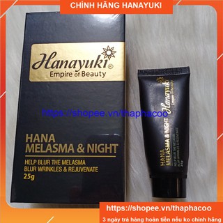 Kem Nám Ban Đêm Hana Melasma Night Chính Hãng Hanayuki