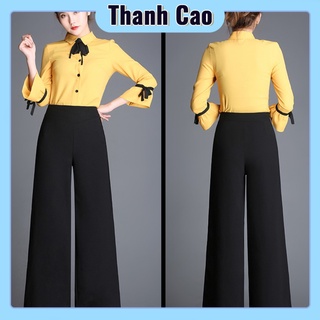 Quần Culottes dáng dài cạp khóa chìm