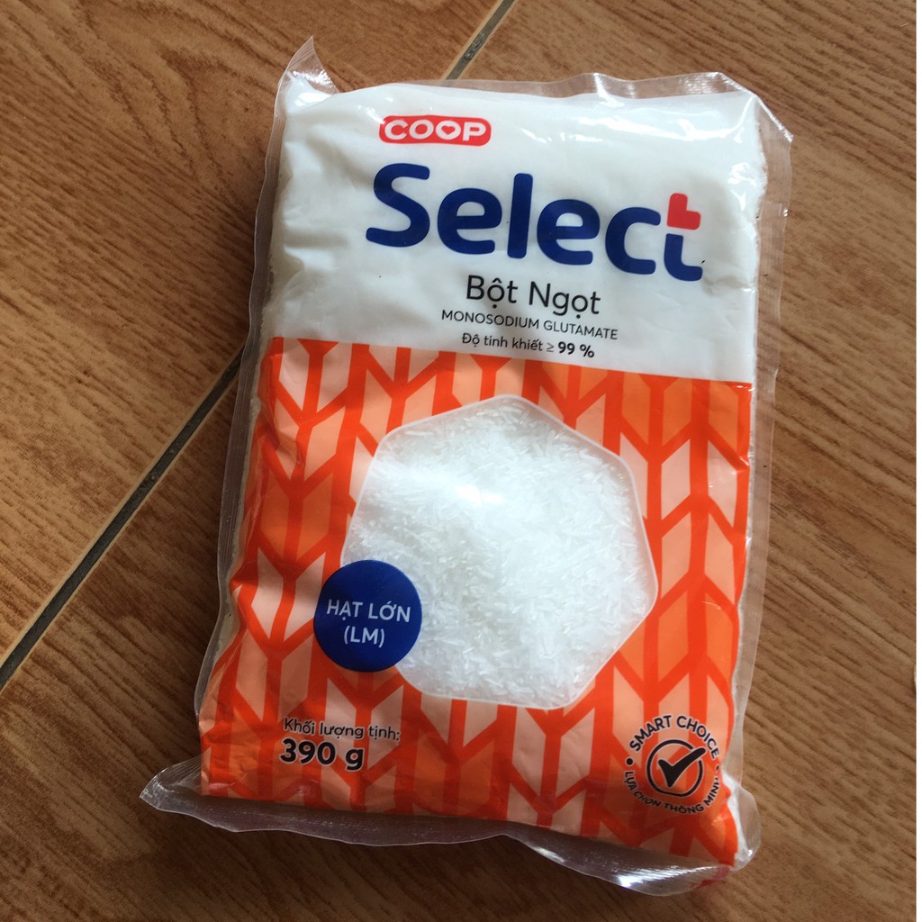 Bột ngọt tinh khiết Coop select  hạt lớn 390g