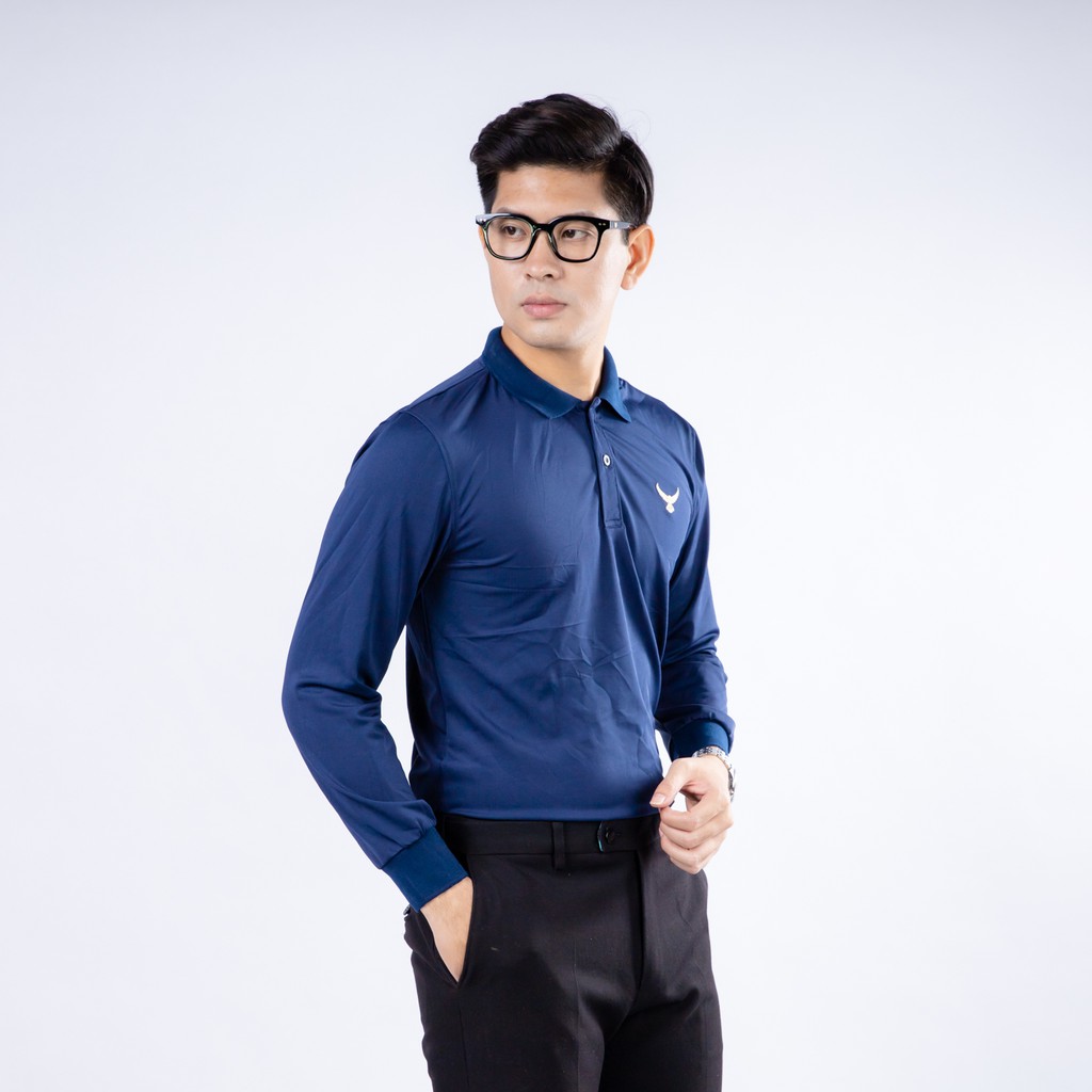 [ANDAYS]áo thun dài tay cổ tàu thêu hình chim | BigBuy360 - bigbuy360.vn