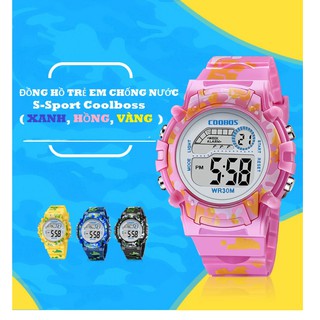 Đồng Hồ Thể Thao Trẻ Em Chống Nước  Coolboss  Army (Xanh , Hồng , Vàng ) DHARMYCOOLBOSS04