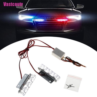 Bộ 2 Đèn LED 3 Bóng 12V 12W Cảnh Sát / Xe Hơi / Xe Tải