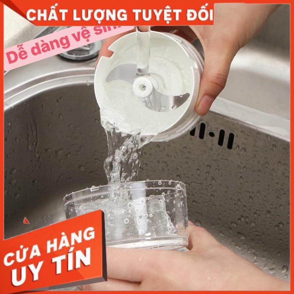 HOT - Dụng cụ xay tỏi ớt cầm tay đa năng thế hệ mới, Máy xay tỏi Kéo Tay Mẫu Mới. HCM.
