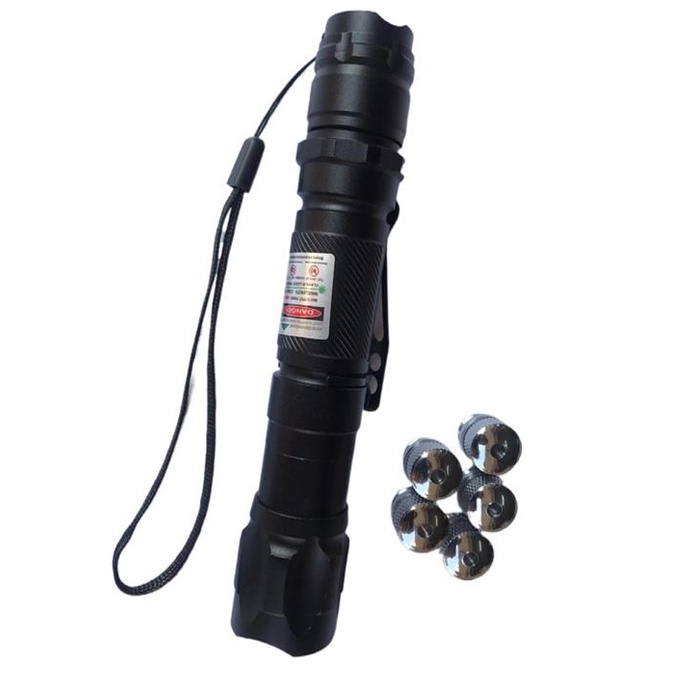 Đèn PIN Lazer - Laser FXZ 303 009 - Đèn Thuyết Trình - Đi Đêm - Tặng Thêm 5 Đầu Thay Thế
