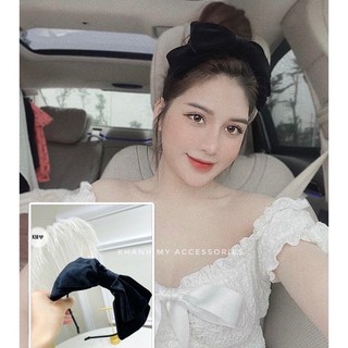 Bờm Nơ Nhung Bản Cao Cấp Sang Chảnh, Chất liệu nhung cao cấp .
