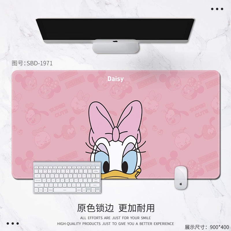 Disney Tấm Lót Chuột Và Bàn Phím Cỡ Lớn In Hình Vịt Donald/Chuột Mickey Dễ Thương