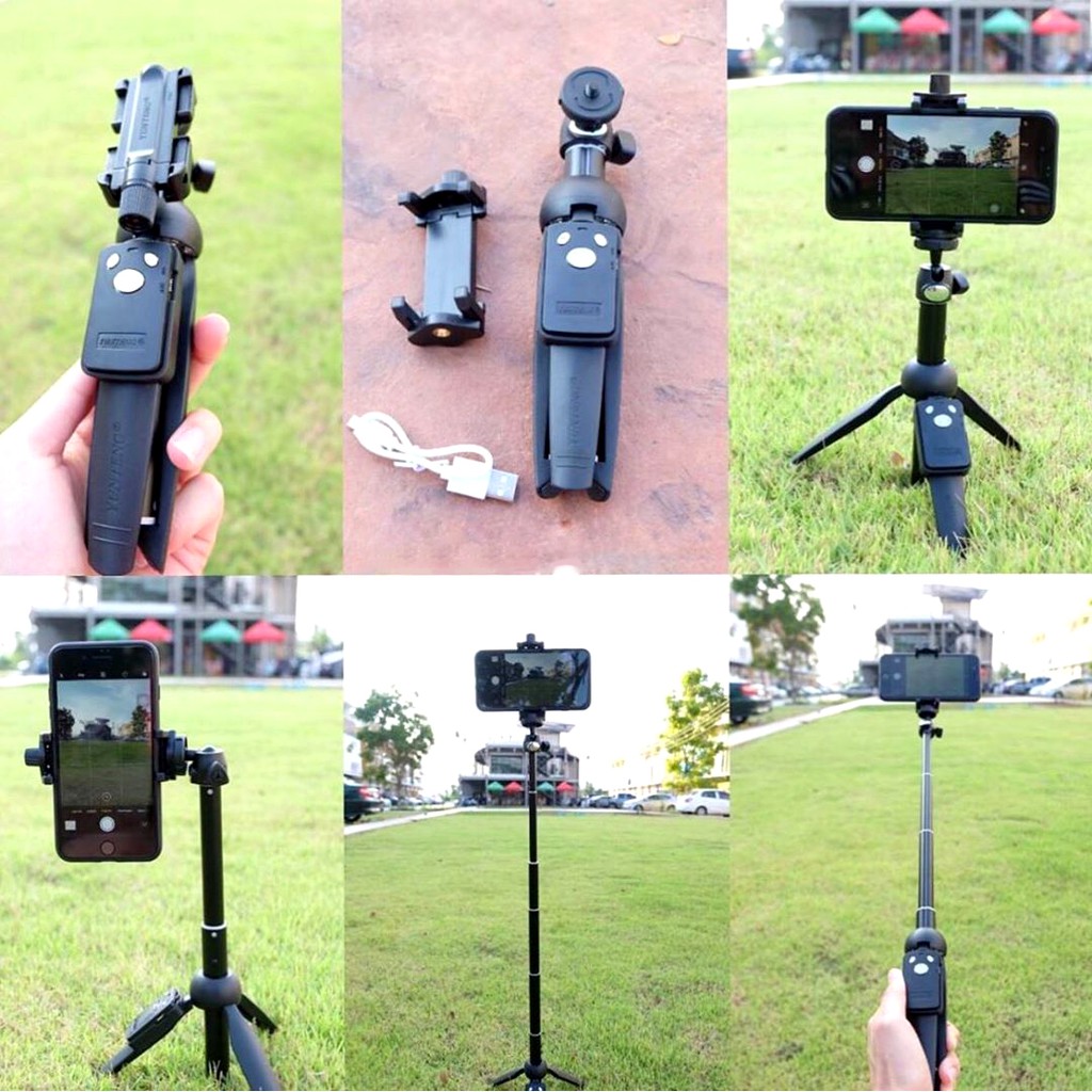 Gậy Tự Sướng Kiêm Chân Tripod Yunteng YT-9928, Kèm Remote Bluetooth