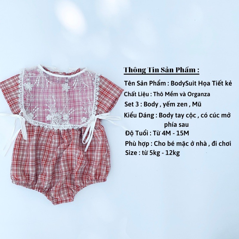 Bộ áo liền quần cho bé ROYALKIDS bodysuit bé gái từ sơ sinh đến 1 tuổi