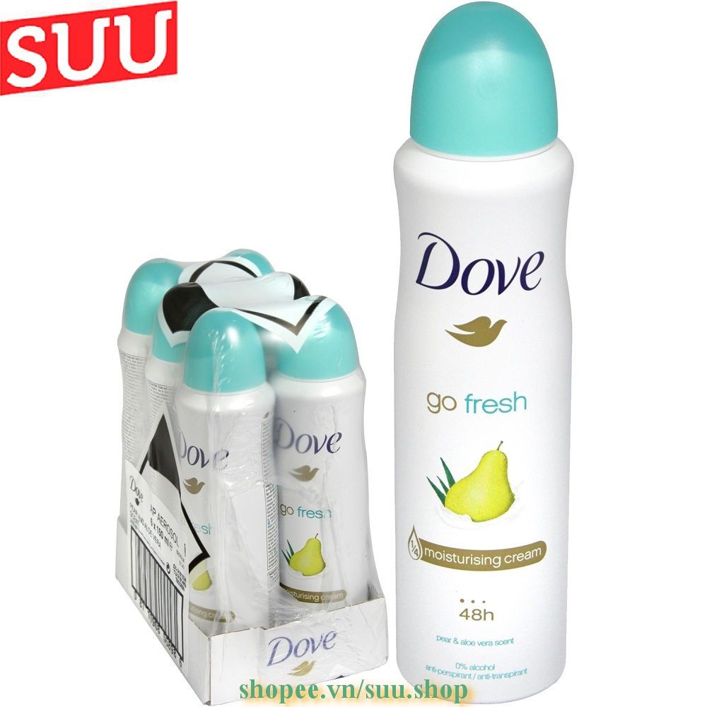 Xịt Khử Mùi Nữ 150Ml Dove Go Fresh Go Fresh Lê, suu.shop Cam Kết 100% Chính Hãng.