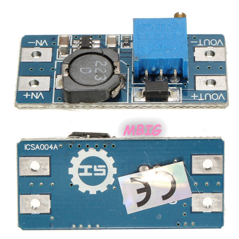 Mô-đun tăng áp DC-DC MT3608 2A 2-24V điều chỉnh được cho Arduino