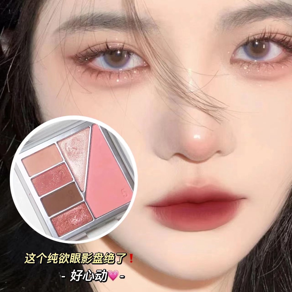 Bảng Phấn Mắt DIKALU Sáu Màu Trong Suốt Lấp Lánh