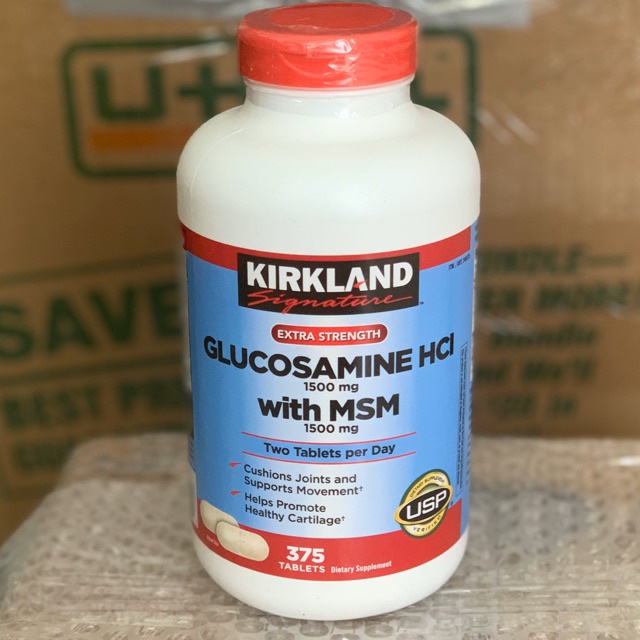 Viên Uống Bổ Khớp Glucosamin HCL 1500mg With MSM 1500mg 375 Viên Date 2024