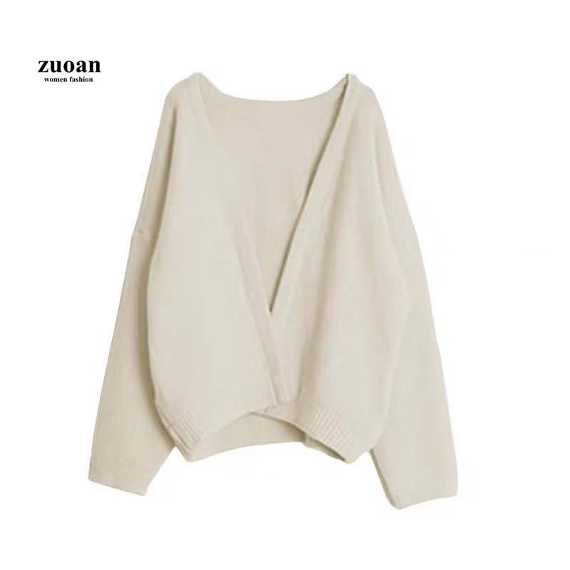 SUXI Áo khoác cardigan dệt kim dáng rộng đơn giản thời trang Hàn Quốc cho nữ