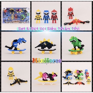 ⚡️MINIFORCE⚡️Set6 Nhân Vật Biệt Đội Siêu Nhân Nhí