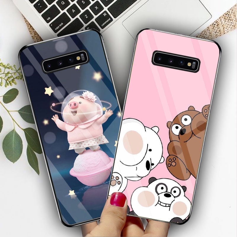 Ốp Lưng SAMSUNG S10, S10E, S10 Plus, S10 5G Lưng kính cường lực Sang Trọng, Sáng Bóng